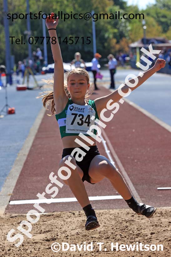 Womens long jump, 2025 North Eastern Track and Field Champs., Shildon, County Durham. Photo: David T. Hewitson/Sports for All Pics